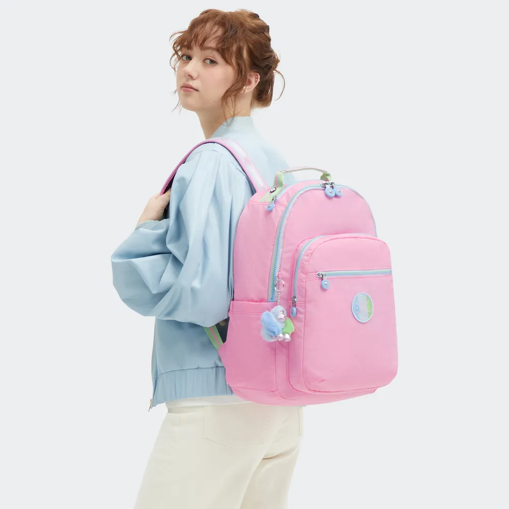 Mochila Kipling Seoul Rosa