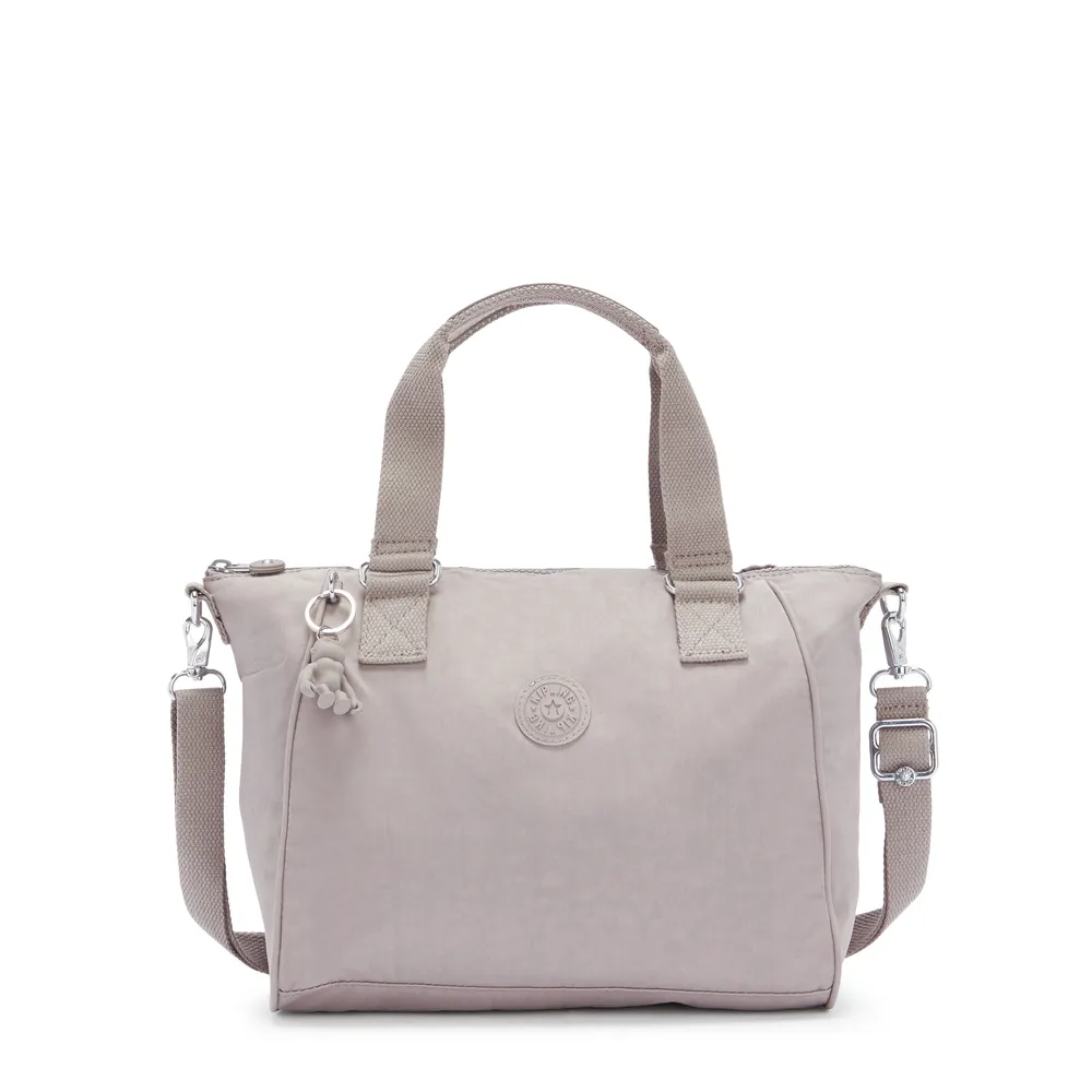 Bolsa Kipling Amiel Cinza