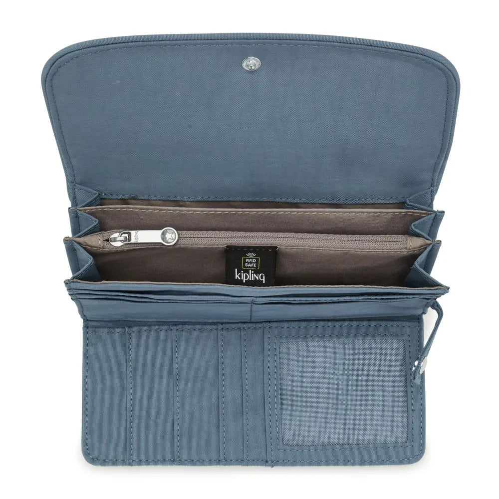 Carteira Kipling Money Land Azul