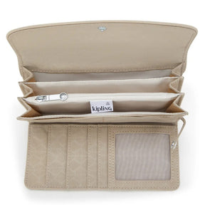 Carteira Kipling Money Land Bege