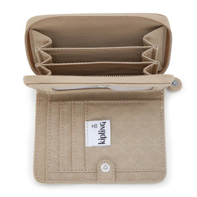 Carteira Kipling Money Love Bege