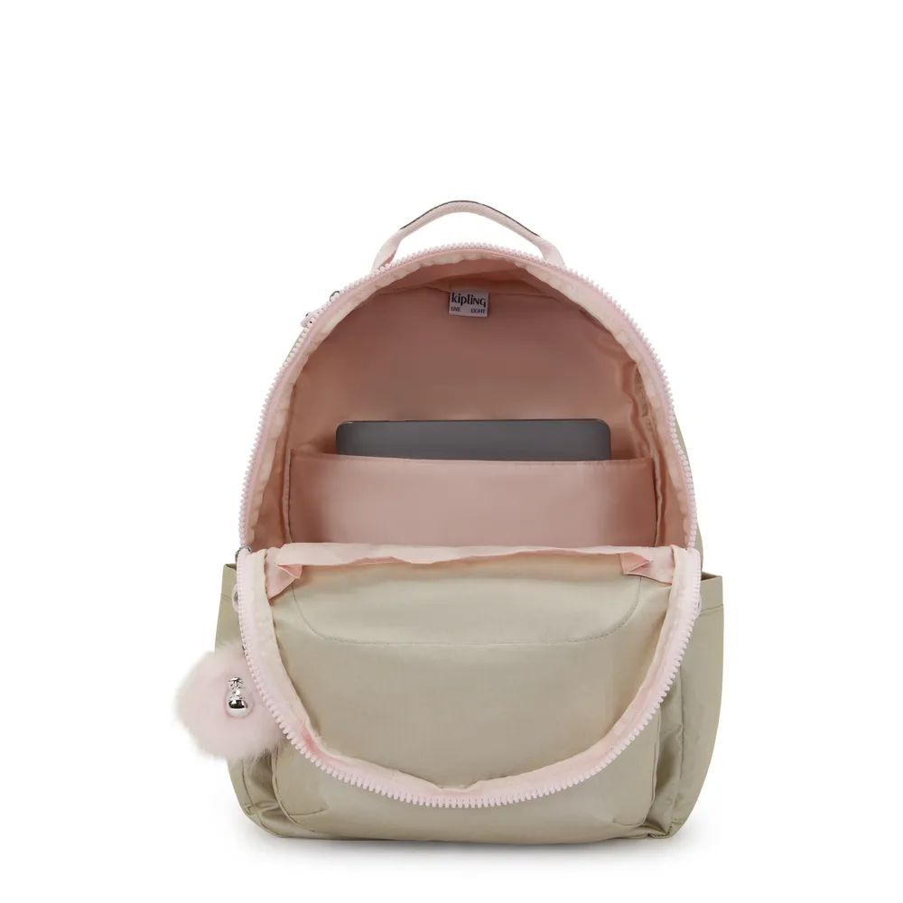 Mochila Kipling Seoul Dourado